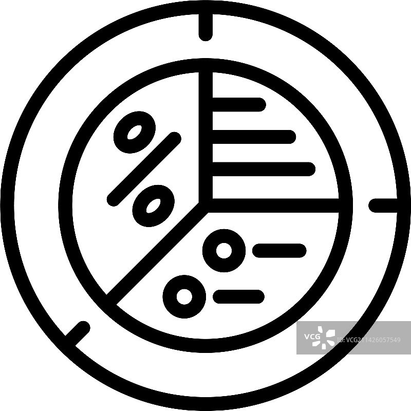 饼图图标轮廓客户团队图片素材