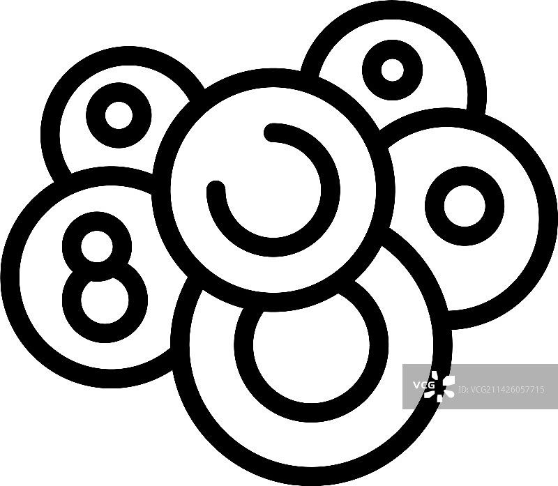 氨基分子轮廓肽图标图片素材