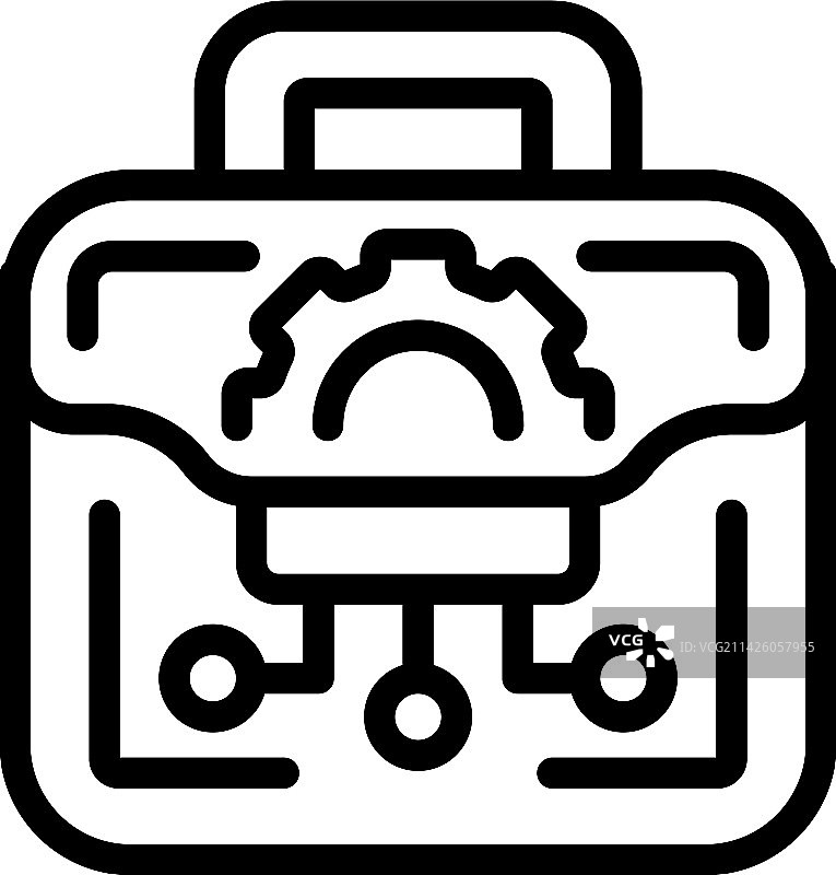 工程师工厂工具图标轮廓图片素材