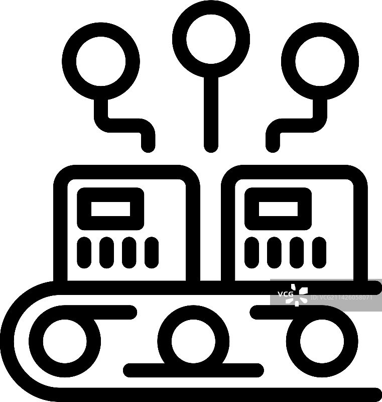 工厂图标轮廓工程师工作图片素材