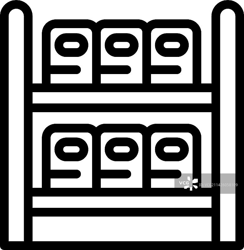 工厂仓库轮廓图标图片素材