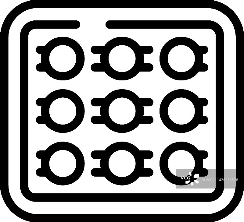 艺术家调色板图标轮廓艺术工作室图片素材