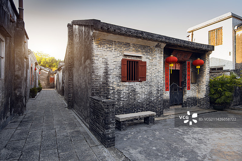 老式广东民居图片素材