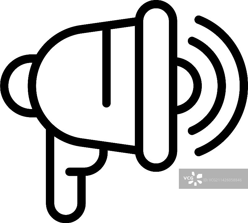 扩音器警报图标：空袭图片素材