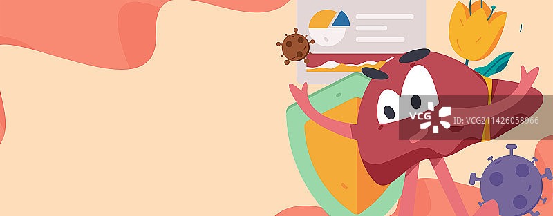 全国护肝日医疗人物扁平矢量概念运营手绘插画图片素材