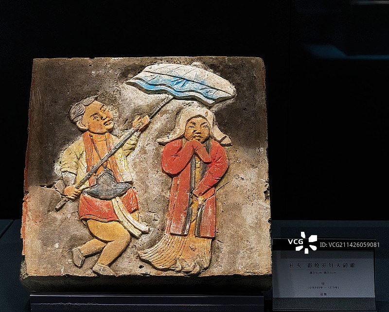 中国宋代砖雕上的民间习俗，社火图片素材