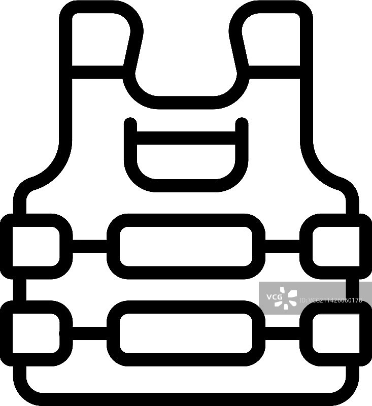 背心装备图标轮廓军队盔甲图片素材