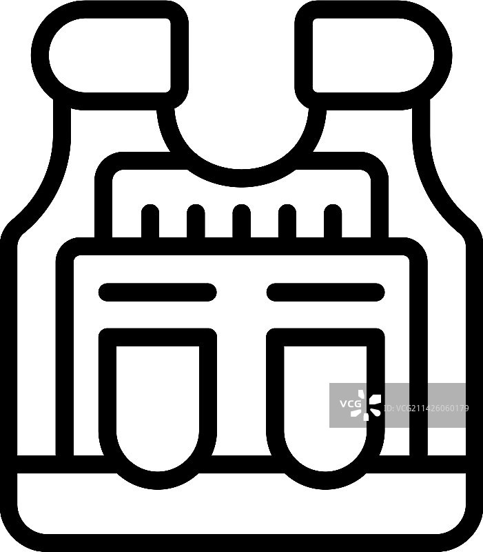 战术盔甲图标轮廓军队防护图片素材