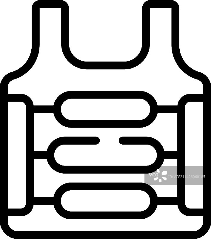 夹克装备图标轮廓战术盔甲图片素材