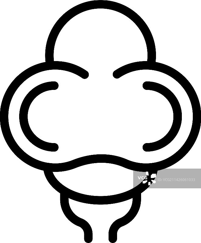 天然染料棉花轮廓有机图标图片素材