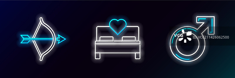 男性性别符号、弓箭图片素材