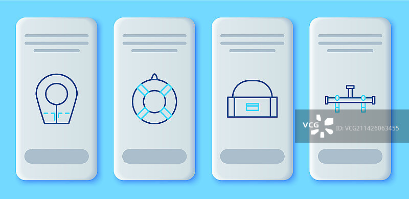 救生圈、箱子或容器图片素材