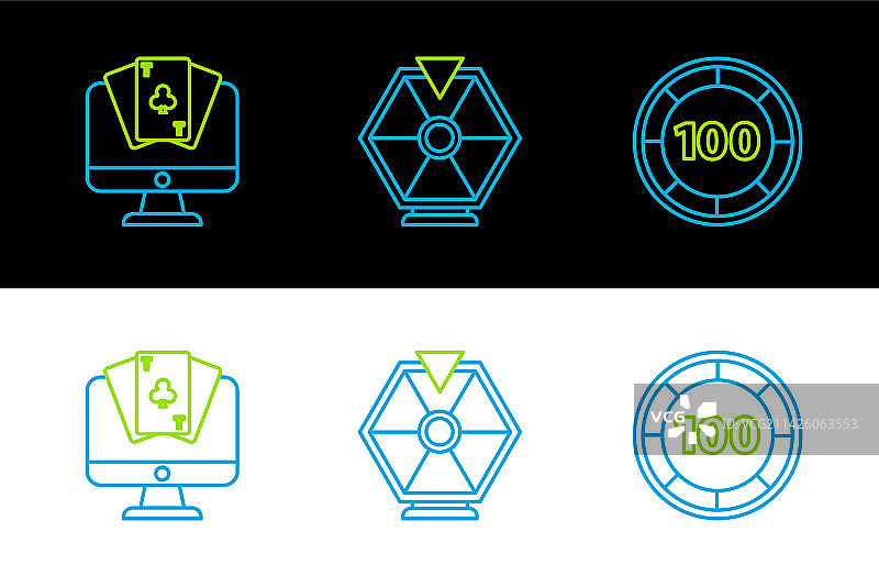 在线扑克赌桌筹码图片素材
