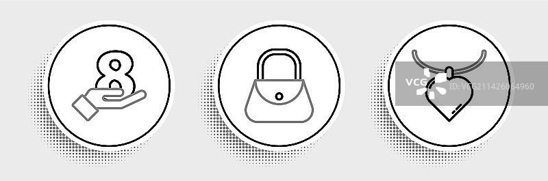 心形吊坠项链图片素材