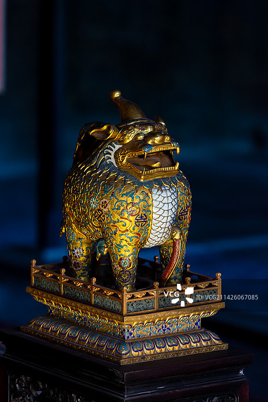 故宫慈宁宫甪端神兽图片素材