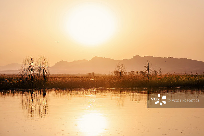 河北官厅水库湿地风光图片素材