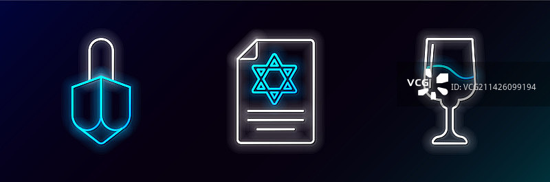 犹太圣杯光明节陀螺和妥拉banner图片素材