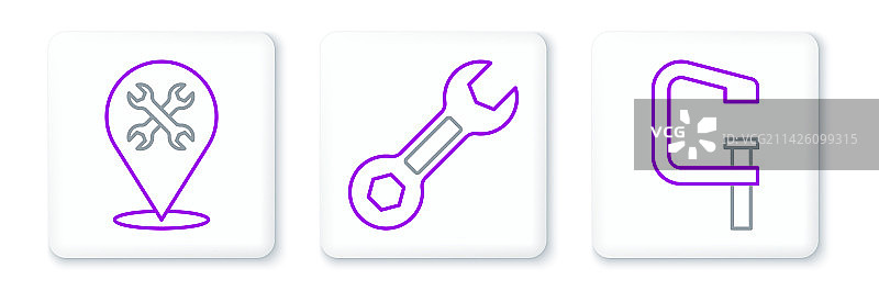 夹具和螺丝工具位置图片素材