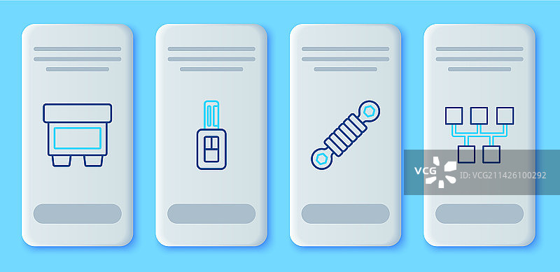 带遥控减震器保险丝的汽车钥匙图片素材