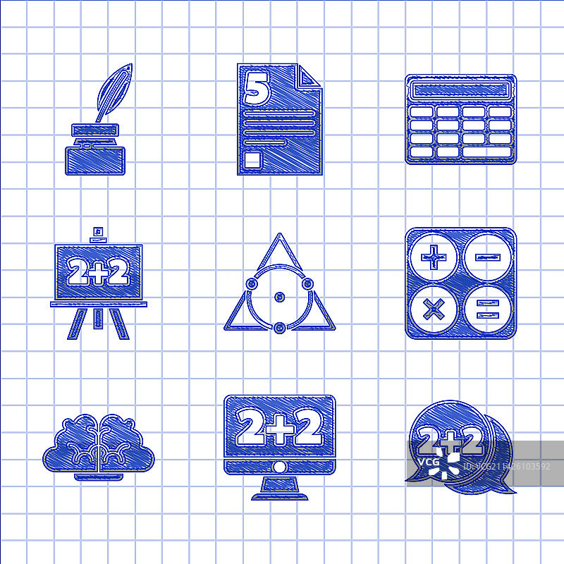 三角形数学方程式解算器合集图片素材