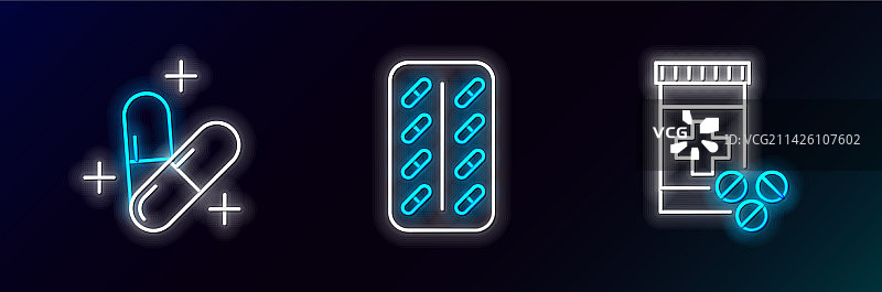 药瓶、药丸、药片图片素材