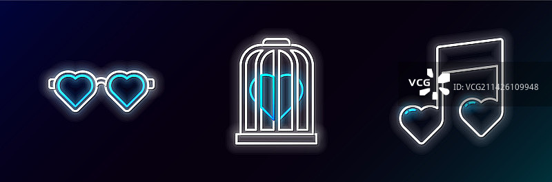 带有爱心的音符和音调图片素材