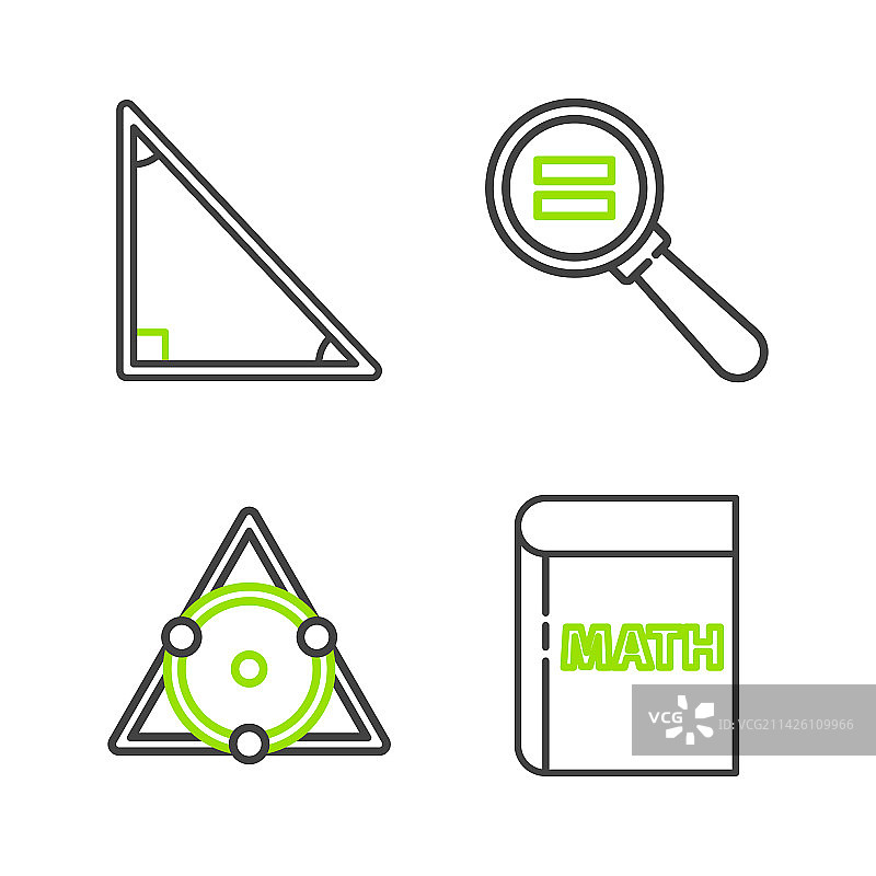 数学三角形书籍图片素材