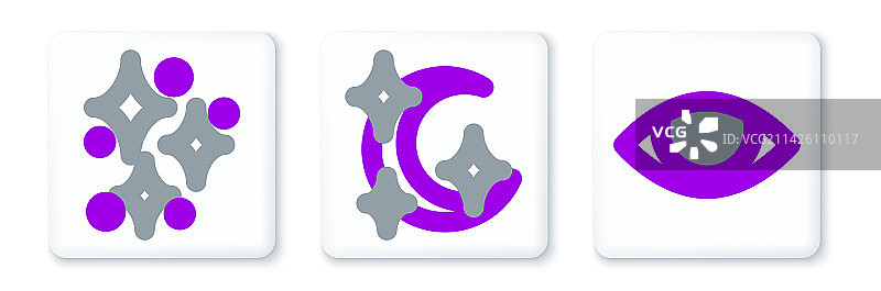 五角星闪耀星星魔法线条图片素材