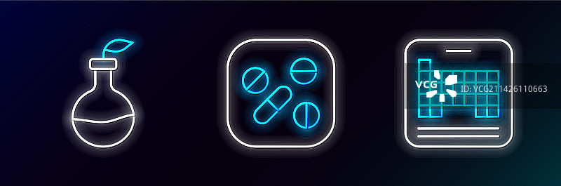 元素周期表植物育种线条图片素材