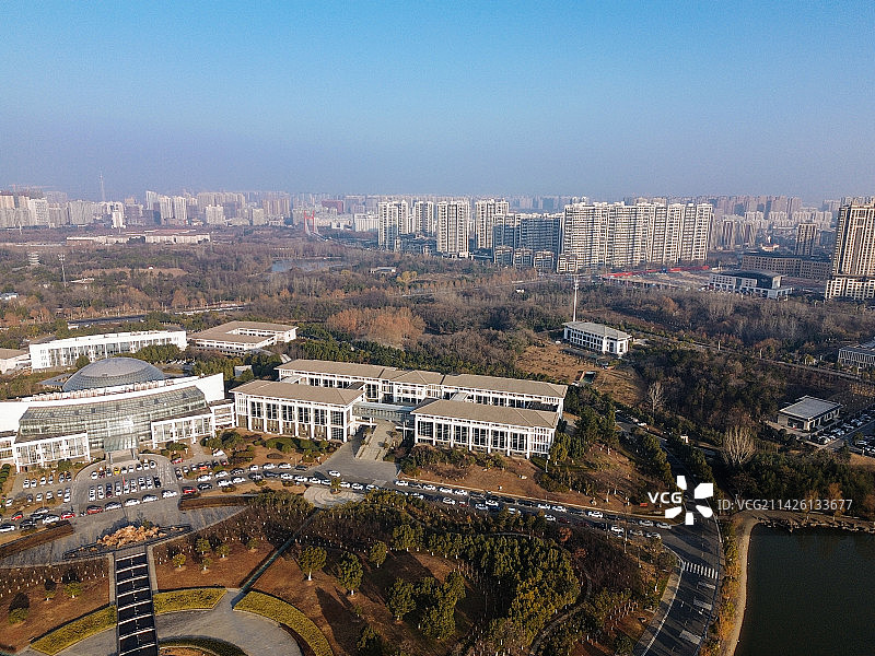 六安市 中央公园 长安南路 皖西博物馆 六安图书馆 六安市科技馆 (1)图片素材