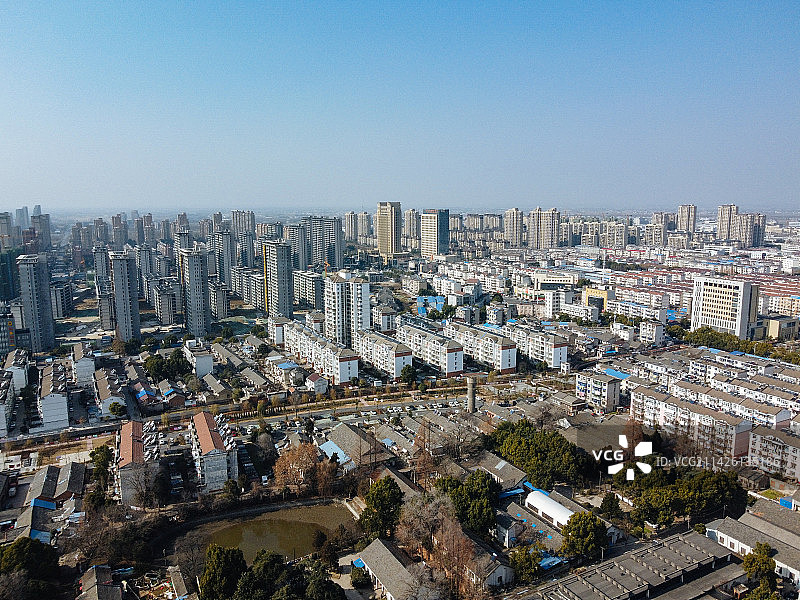 舒城县 慈母宫 南溪路 新世界购物 中医院 航拍图片素材