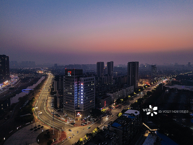 安庆 新城吾悦广场 皖江大道 望座国际 庆润水上娱乐中心 航拍图片素材