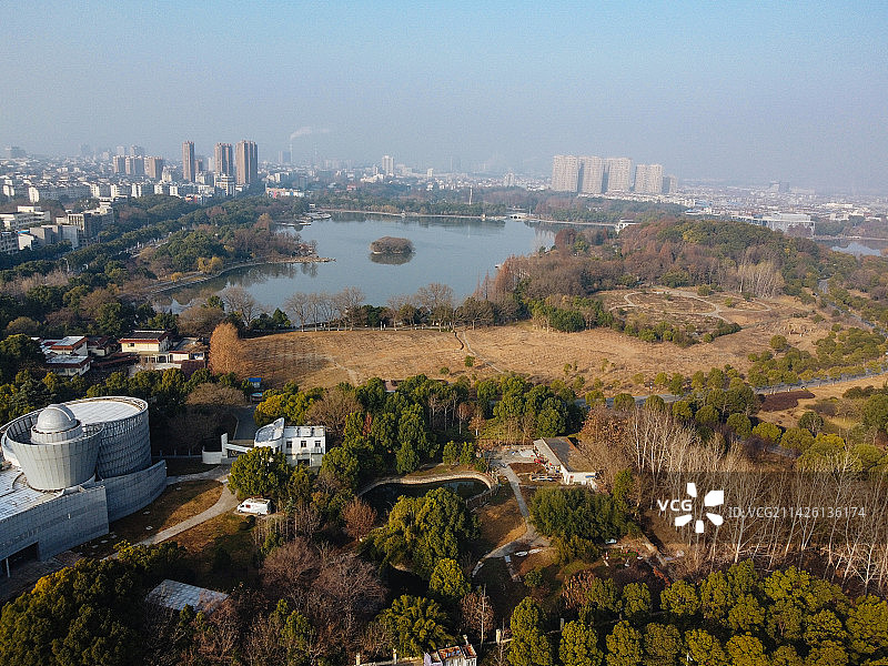 安庆 安庆体育馆 菱湖南路 新城吾悦广场 皖江大道 望座国际 庆润水上娱乐中心 航拍图片素材