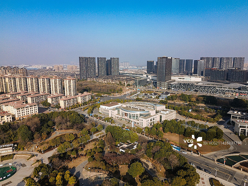 铜陵 铜文化园 天井湖 湖东路，吾悦天地 北斗星城 翠湖一路 喜庆广场 金融大厦图片素材