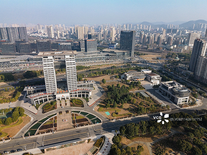 铜陵 铜文化园 天井湖 湖东路，吾悦天地 北斗星城 翠湖一路 喜庆广场 金融大厦图片素材