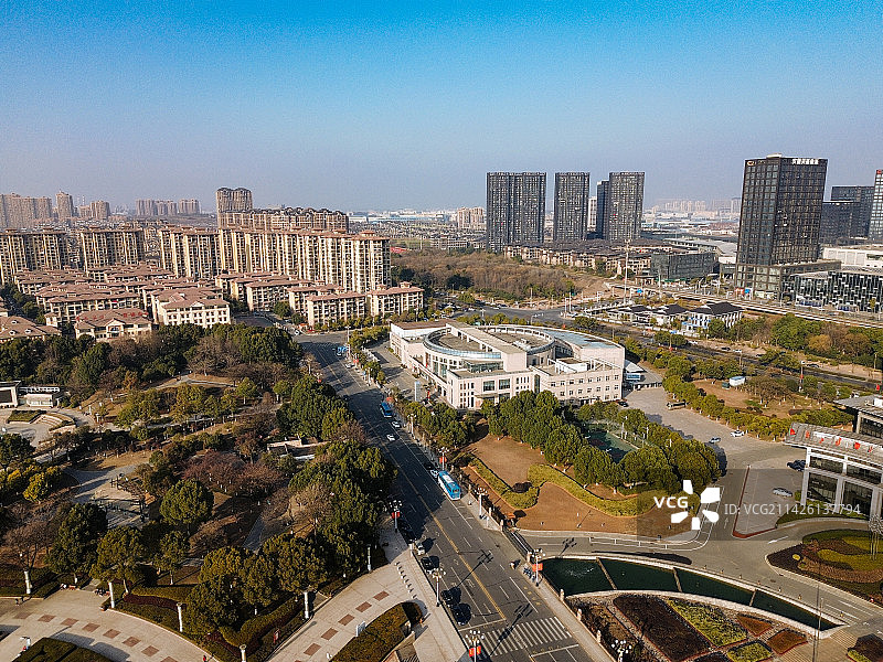 铜陵 铜文化园 天井湖 湖东路，吾悦天地 北斗星城 翠湖一路 喜庆广场 金融大厦图片素材