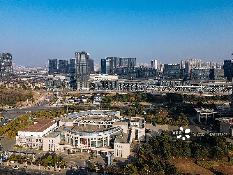 铜陵 铜文化园 天井湖 湖东路，吾悦天地 北斗星城 翠湖一路 喜庆广场 金融大厦图片素材