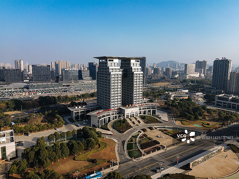 铜陵 铜文化园 天井湖 湖东路，吾悦天地 北斗星城 翠湖一路 喜庆广场 金融大厦图片素材