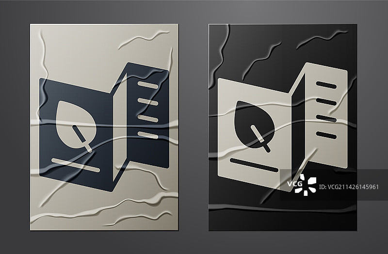 白色素食菜单图标图片素材