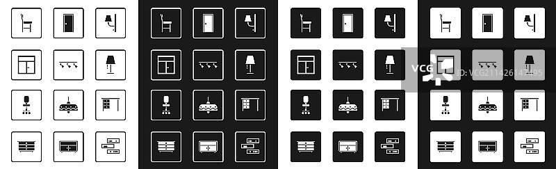 壁灯、LED轨道灯和灯具图片素材