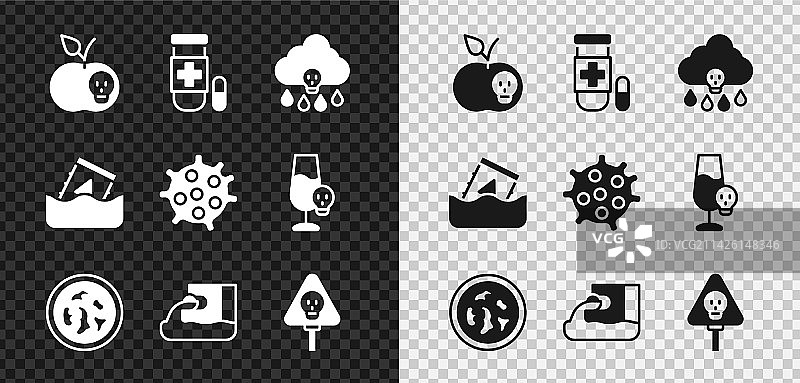 毒苹果解药酸雨培养皿图片素材