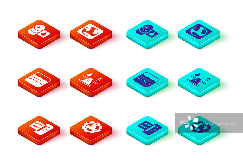 地震仪、齿轮和泥土图片素材