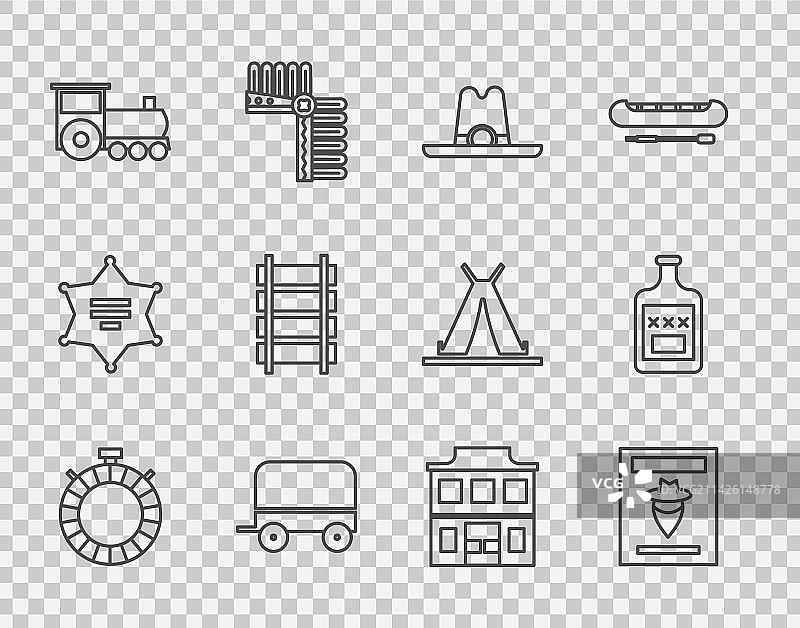 水壶西式餐饮线条素材图片素材