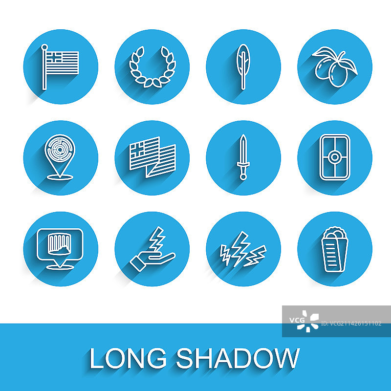 古代柱子宙斯希腊标志图片素材