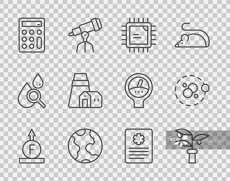 物理公式植物育种组合元素图片素材