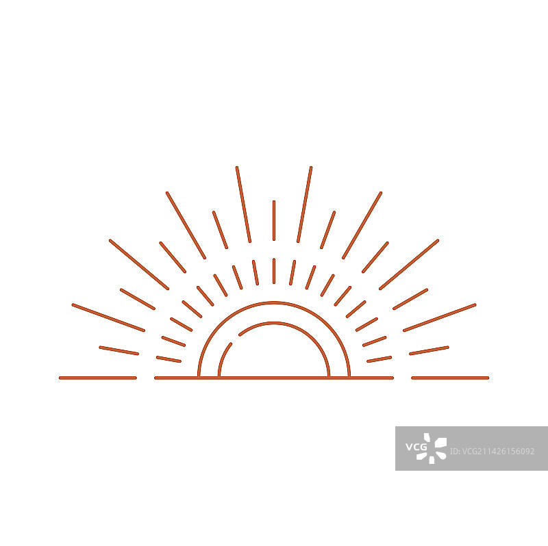 日落波西米亚风光剪影图片素材