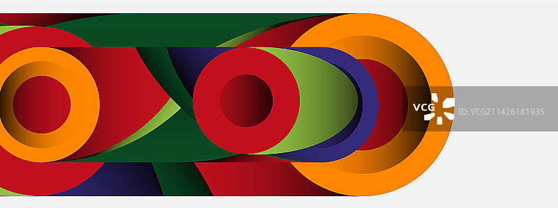 抽象背景最小几何圆和图片素材