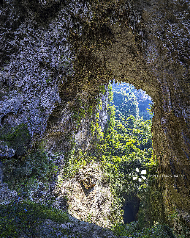 三门海-外溶洞高全景图片素材