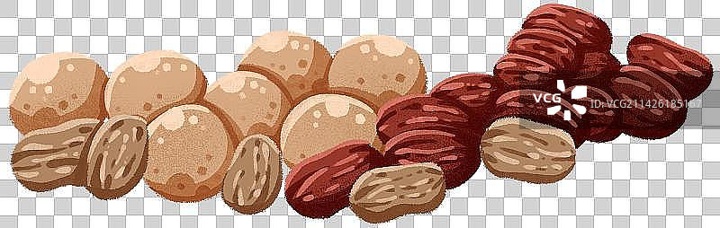 花生红枣桂圆图片素材