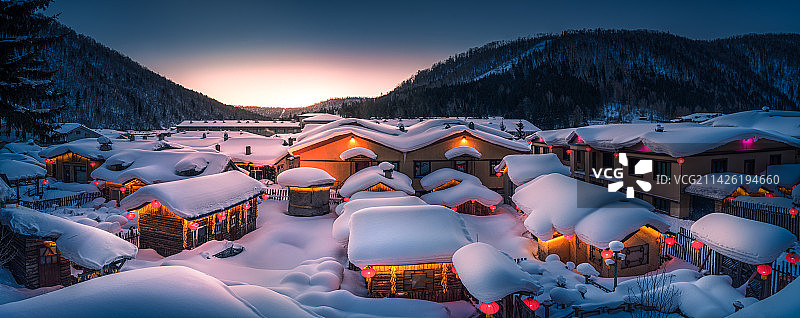 中国雪乡图片素材